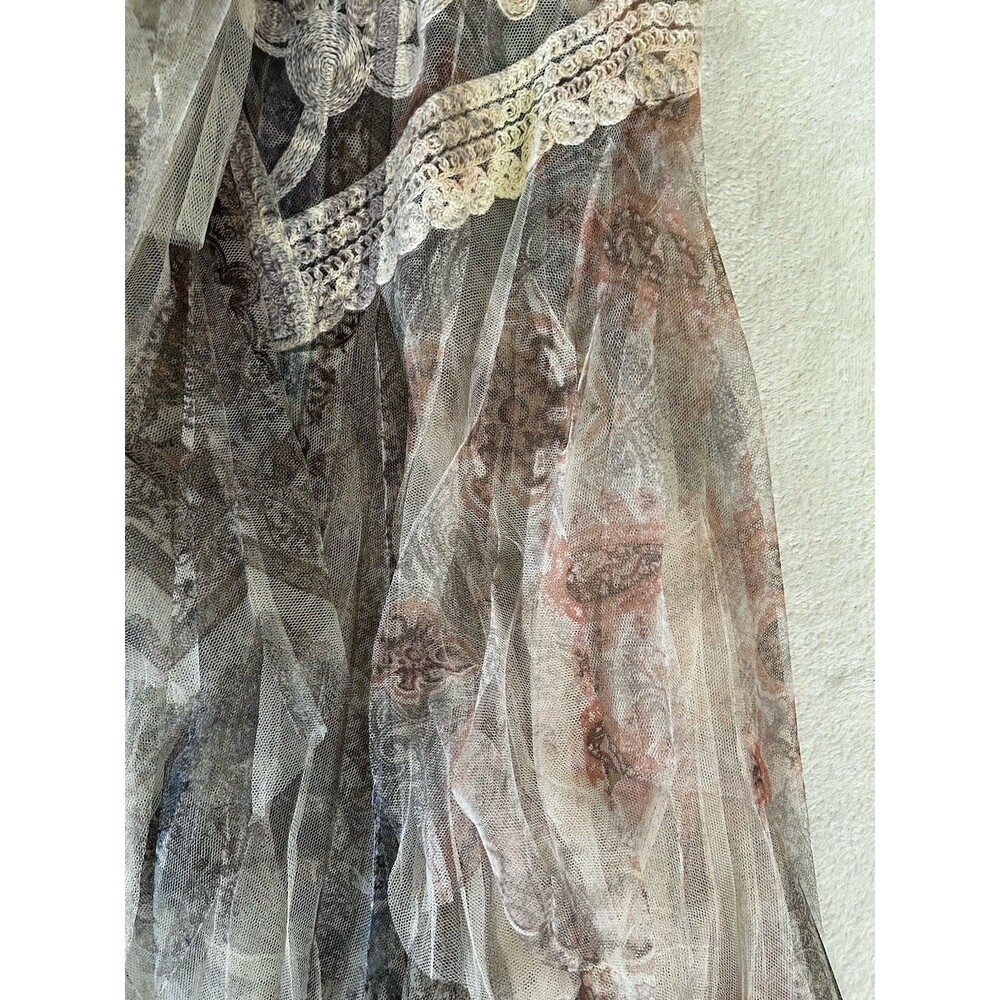 Origami Layers Of Tulle Boho Duster Vest Size OS Lagenlook Kimono - Picture 8 of 12